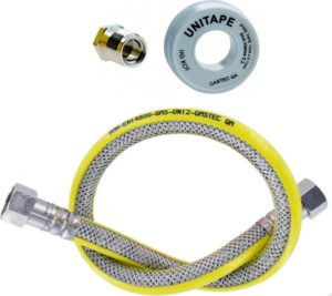 Rvs flexibele Gasslangset Compleet (100cm)