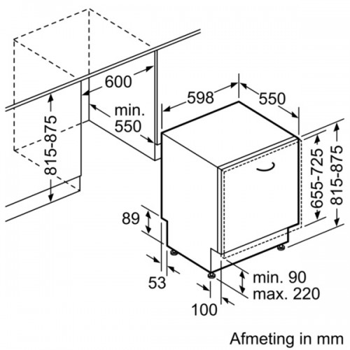 Siemens inbouw afwasautomaat sn63ex20be extraKlasse - Afbeelding 3