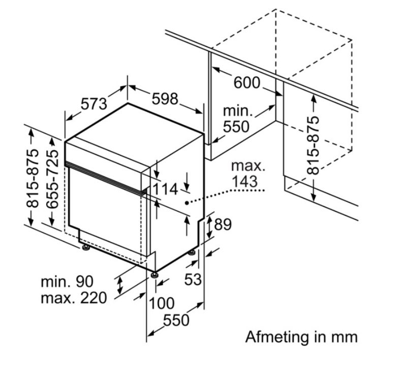 Bosch smi4hbs23e EXCLUSIV inbouw afwasautomaat - Afbeelding 2