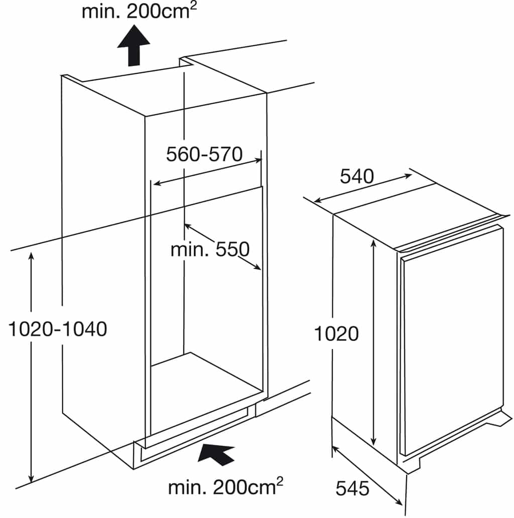 ETNA KKS6102 inbouw koelkast - Afbeelding 2
